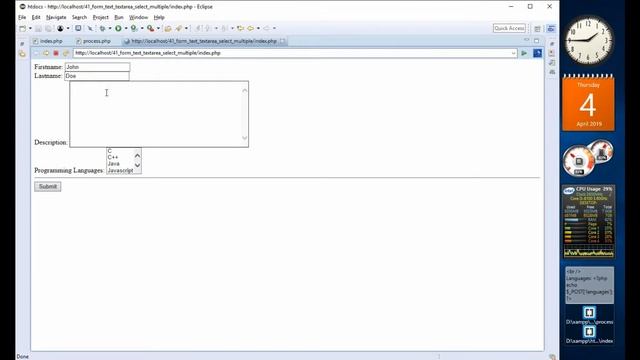 41 PHP Form text, textarea dan select multiple смотреть онлайн