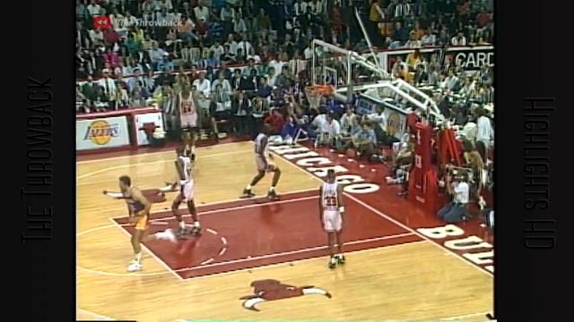 Throwback NBA Finals 1991. Chicago Bulls vs LA Lakers Game 2 - The Move Jordan 33 Full Highlights H смотреть онлайн
