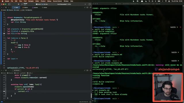 Parsing Markdown Tasks - Terminal UI todo app with Swift and ncurses - PART 5 смотреть онлайн