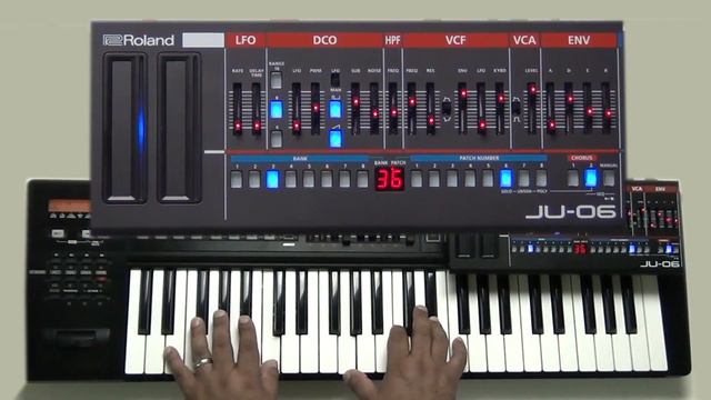 Roland JU-06 Sound Examples смотреть онлайн