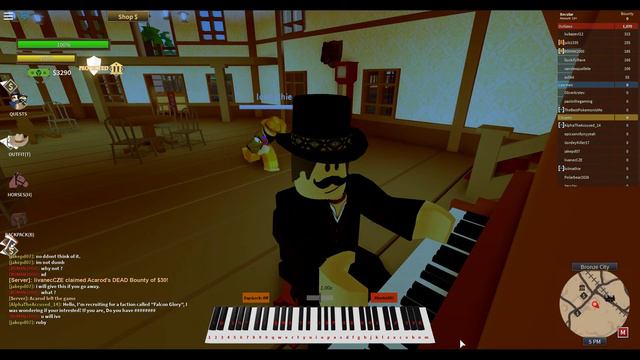 Playing One Summer's Day Spirited Away on Piano (Roblox) смотреть онлайн