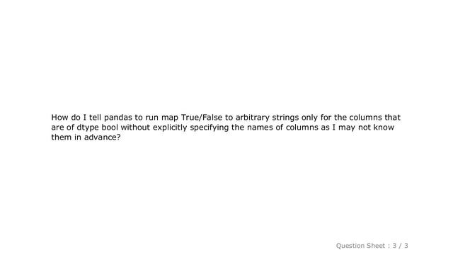 Pandas : How to map True and False to 'Yes' and 'No' in a pandas data frame for columns of dtype bo смотреть онлайн