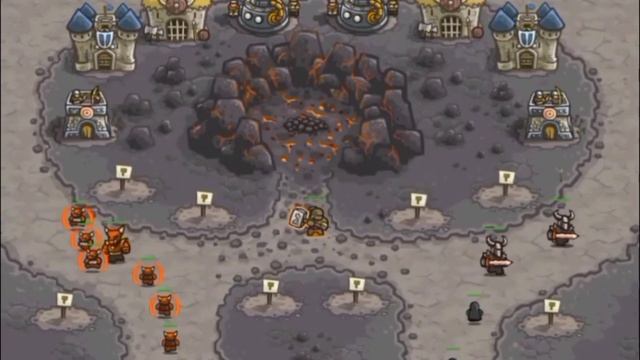 Gerald Lightseeker & Malik Hammerfury vs Lava Elemental | Kingdom Rush смотреть онлайн