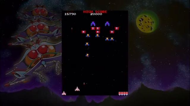 playing some galaga from the namco museum essentials смотреть онлайн