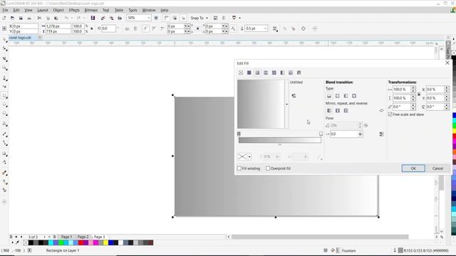 15 minute with Two Logo make by Corel draw