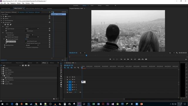 Premiere Pro CC : How to do Black and White to Color Transition Effect смотреть онлайн