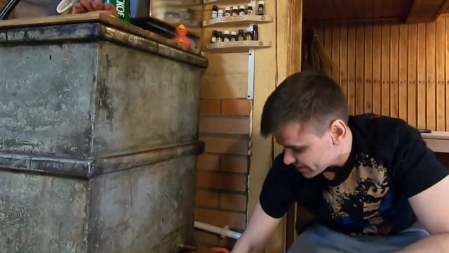 Чугунная банная печь Атмосфера после двух лет. Обзор и отзыв владельца, тест в деревенской бане. смотреть онлайн