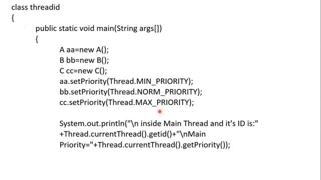 Multithreading Methods In Java | getPriority | setPriority | getId | currrentThread @Technical Icod смотреть онлайн
