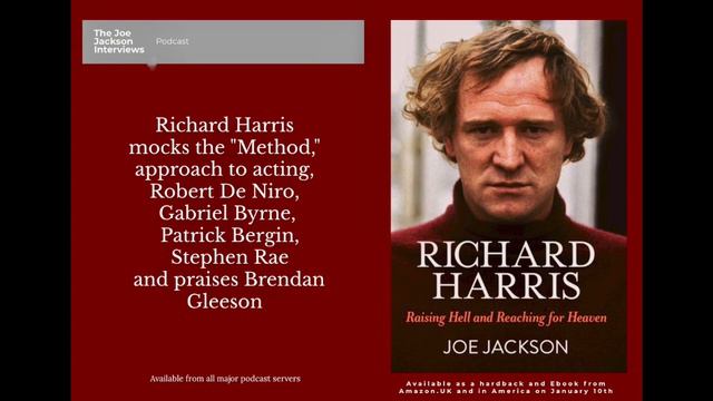 Richard Harris on actors such as Robert De Niro, and Gabriel Byrne смотреть онлайн