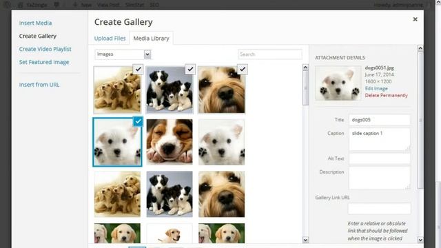 Add WordPress Image Gallery смотреть онлайн