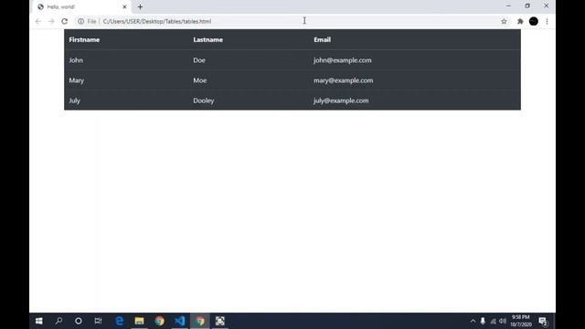 Create tables | Bootstrap 4 | HTML | Web Development | Tutorial for beginners | 2020 смотреть онлайн