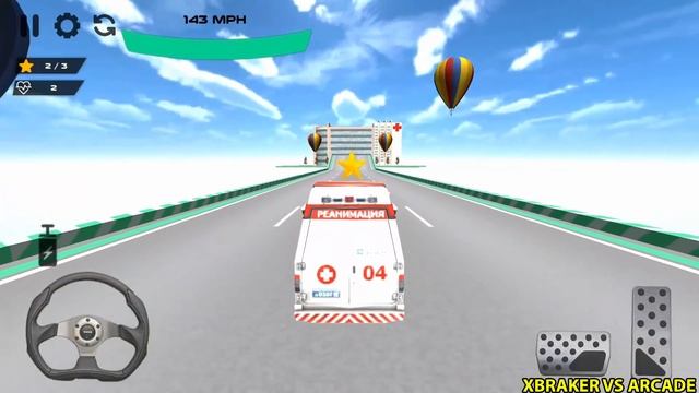 Ambulance Car Stunts: Mega Ramp Stunt Car Driving Simulator Games 3D - Android GamePlay 2020 смотреть онлайн