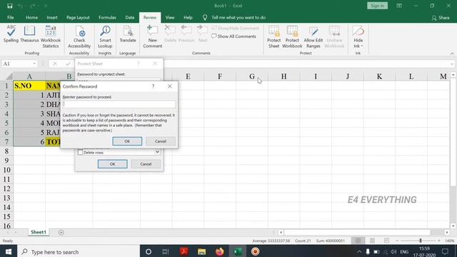 How to Make Excel Password Protected | Protect Excel Worksheet | Protect Sheet смотреть онлайн