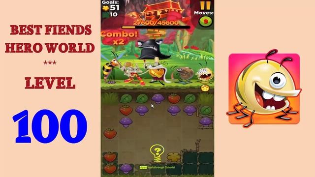 Best Fiends Hero Level 100 - Walkthrough смотреть онлайн