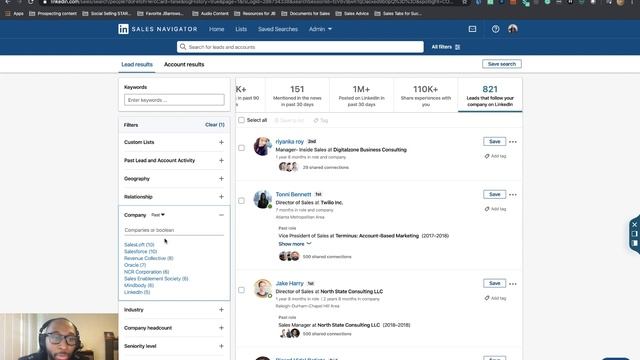 How to Use LinkedIn Sales Navigator's Leads That Follow Your Company Tab смотреть онлайн