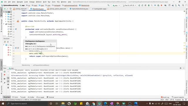 Add Options Menu Dynamically | Programmatically in Android | Java | TechSparks смотреть онлайн