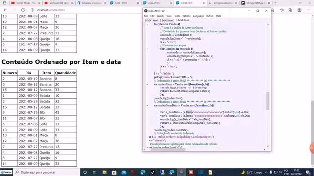 Javascript - Ex043 - Ordenando arrays JSON por mais de um campo смотреть онлайн