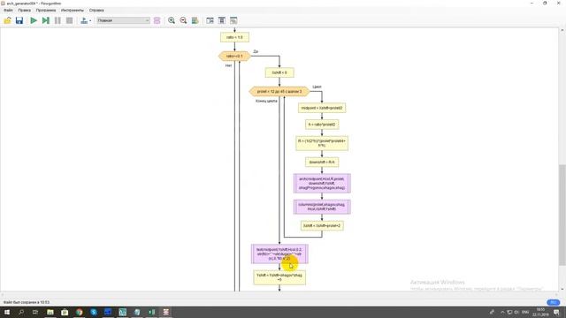 flowgorithm to autocad 021 документирование пролета и высоты арки смотреть онлайн