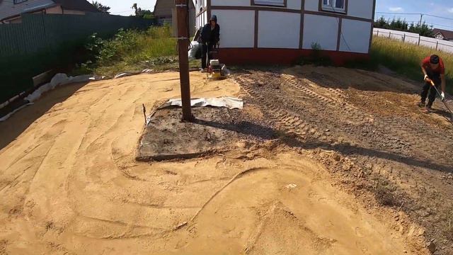 Как правильно сделать парковку для машины на даче смотреть онлайн