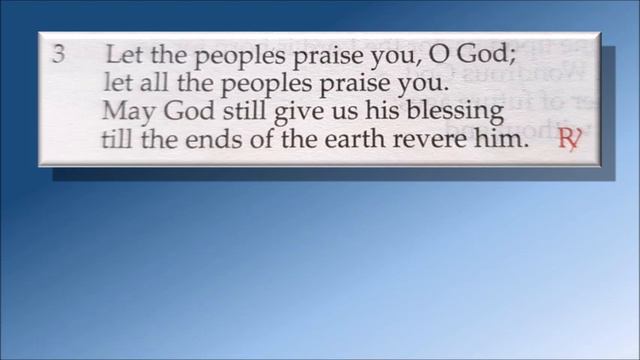 Year C, (Cycle C) – Solemnity of Mary, The Holy Mother of God, 1st January 2019, Responsorial Psalm смотреть онлайн