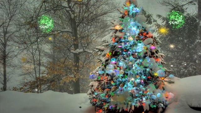 ФУТАЖ -НОВОГОДНЯЯ ЕЛКА - ДЛЯ ВИДЕОМОНТАЖА смотреть онлайн