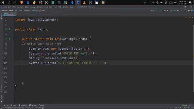 TAKING INPUT FROM USER||JAVA #4 ||JAVA PROGRAMMING||WINDOWS смотреть онлайн