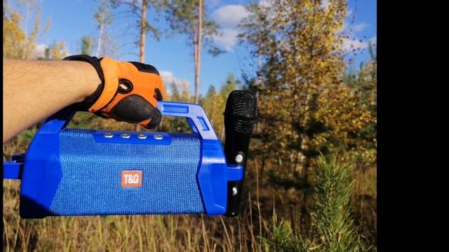 Bluetooth-Колонка TG538 Беспроводная с сабвуфером и микрофоном смотреть онлайн