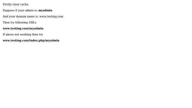 I have Changed custom admin URL from admin panel,not working and getting admin url 404 error. смотреть онлайн
