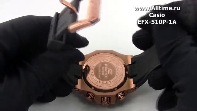 Мужские японские наручные часы Casio Edifice EFX-510P-1A смотреть онлайн