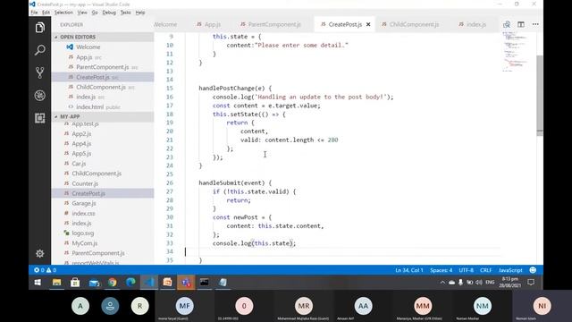 8. Creating a social media post component, functional components and routing in React for beginners смотреть онлайн