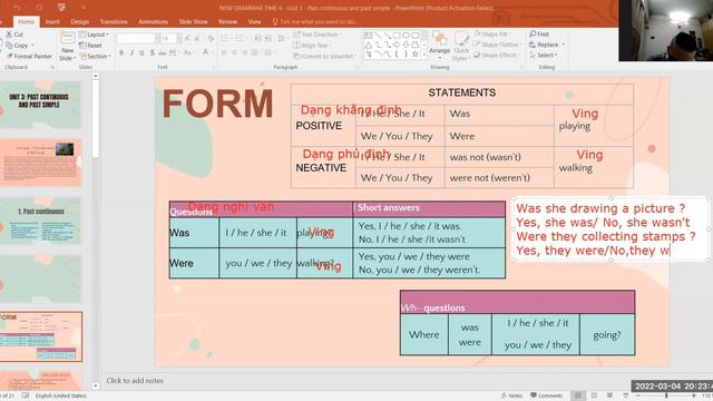 PK2202073 - 02032022 - New Grammar Time 4 - UNIT 3: PAST CONTINUOUS AND PAST SIMPLE Lesson 1 смотреть онлайн