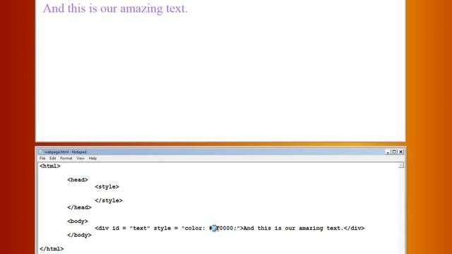 how to change text color in HTML смотреть онлайн