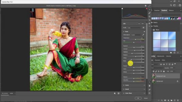 HDR Camera Raw Trick Green Tone Photo Editing Tutorial | Photoshop cc Background Colour Change
