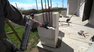 Изготовление столба из ГАЗОБЕТОНА ? Мягкий снаружи и твердый внутри!