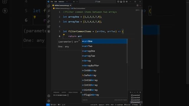 06 filter common items between two array смотреть онлайн