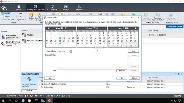 How to exclude holidays in Backup Exec 20 смотреть онлайн