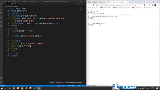 ? Insertar PHP en HTML - Php Html how to embed php code in html file Video oficial смотреть онлайн
