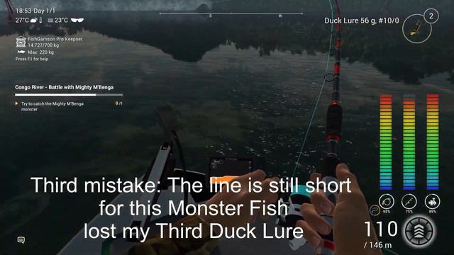 Fishing Planet - Battle with Mighty M'Benga - Congo River Monster Mission смотреть онлайн