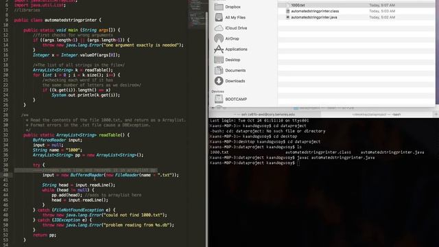 Automated String Printer in Java смотреть онлайн