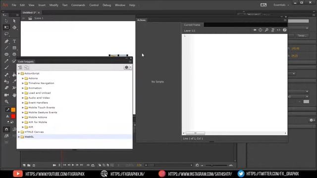 Tutorial | Adobe Animate Class 10 | Custom Mouse Cursor.