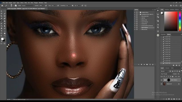 8 free retouching action - photoshop free action download смотреть онлайн