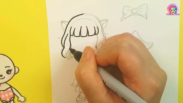 DIY My Talking Angela 2 In Toca Life World/How To Draw Tocaboca Paperdoll #tocaboca #mytalkingangel