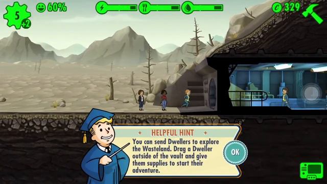 Fallout shelter gameplay part 1 my first YouTube video смотреть онлайн