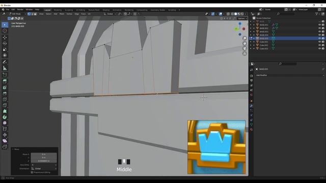 Clash Royale Crown Chest Modeling - Blender Beginner Tutorial смотреть онлайн