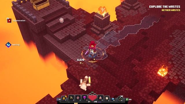 Lets Explore [4K HDR] : Nether Wastes [Apocalypse +] | Minecraft Dungeons Flames of the Nether DLC смотреть онлайн