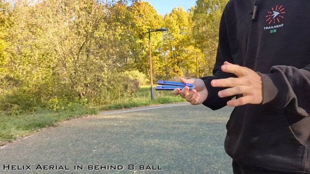 Helix Aerial - Обучение среднему трюку на ноже бабочке | How to Helix Aerial on Balisong смотреть онлайн