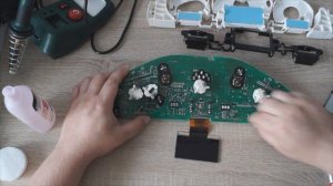 Как разобрать панель приборов Мерседес w210 Pixel repair
