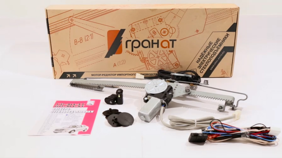 Электрические стеклоподъемники ГРАНАТ для Fiat Doblo II. Обзор комплекта смотреть онлайн