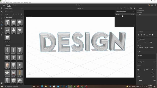 How to Make 3d Text in Adobe Photoshop | Adobe Dimension смотреть онлайн