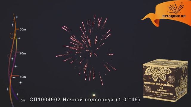 Салют Ночной подсолнух, 49 залпов смотреть онлайн